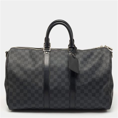 Keepall Bandoulière 45 Damier Graphite Canvas 